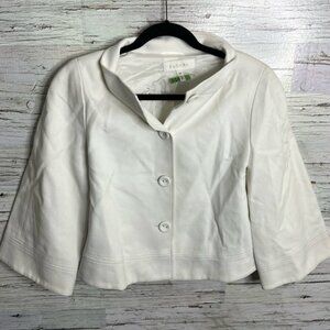 Escada white blazer jacket cropped size 40